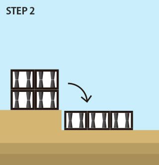 スーパージオ®材を敷き詰める